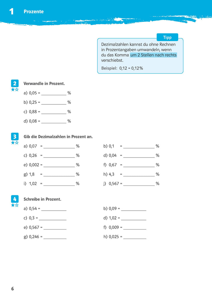 10-Minuten-Training Prozente und Zinsen. Mathematik 6.-8. Klasse | -