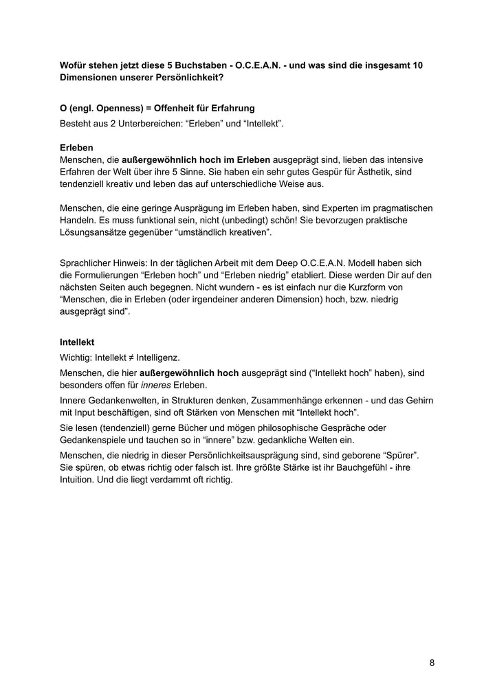 DEEP OCEAN  - das geniale Persönlichkeitsmodell | Buchner, Vanessa | Hartman...