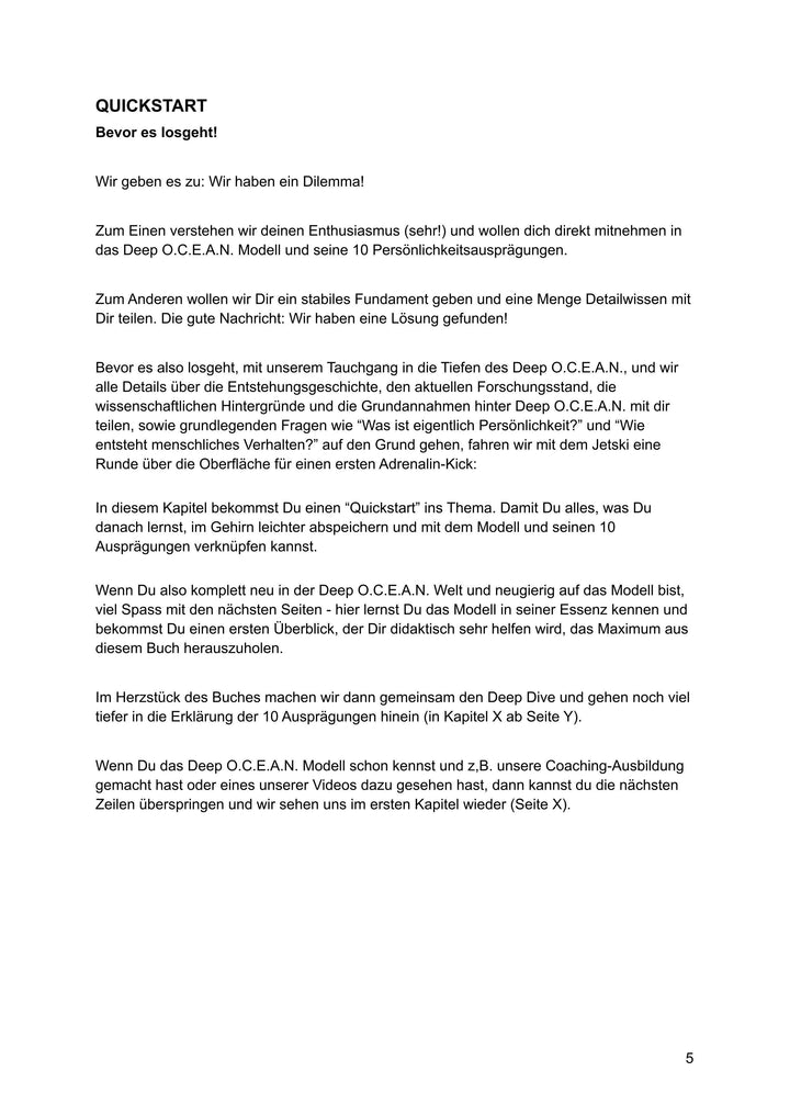 DEEP OCEAN  - das geniale Persönlichkeitsmodell | Buchner, Vanessa | Hartman...