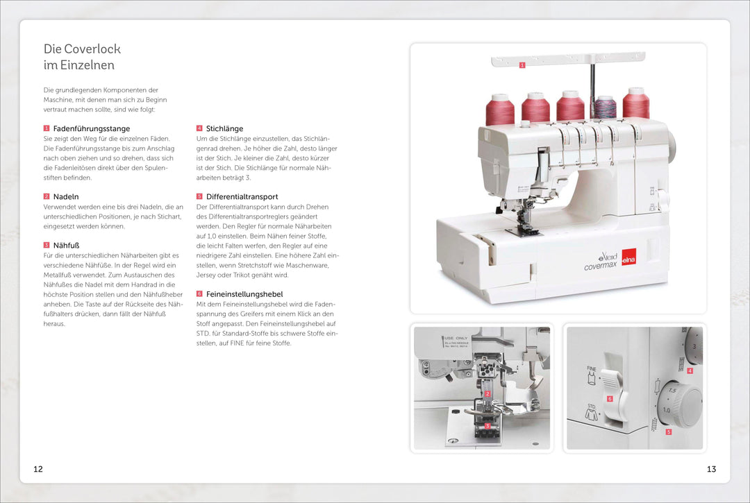 Praxiswissen - Nähen mit dem Coverlock-Stich | Klein, Andrea