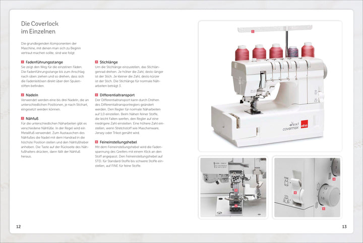 Praxiswissen - Nähen mit dem Coverlock-Stich | Klein, Andrea