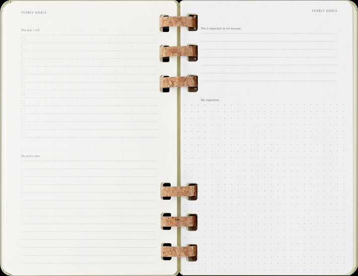 Moleskine 12 Monate Studienplaner mit Spiralbindung 2026, L/A5, Fester Einba...