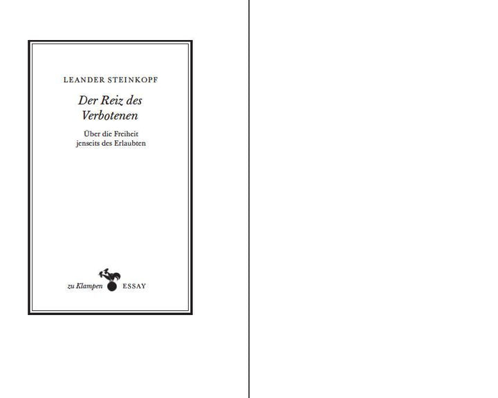 Der Reiz des Verbotenen | Steinkopf, Leander