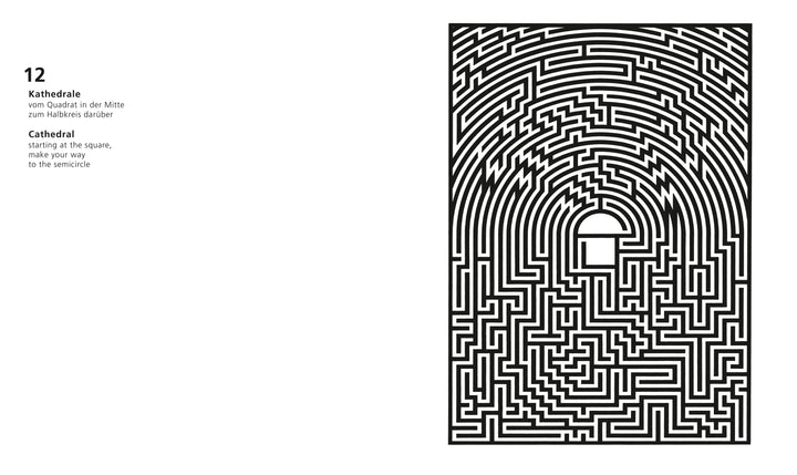 Meisterhafte Labyrinthe. 80 handgezeichnete Irrgärten zum Nachzeichnen und A...