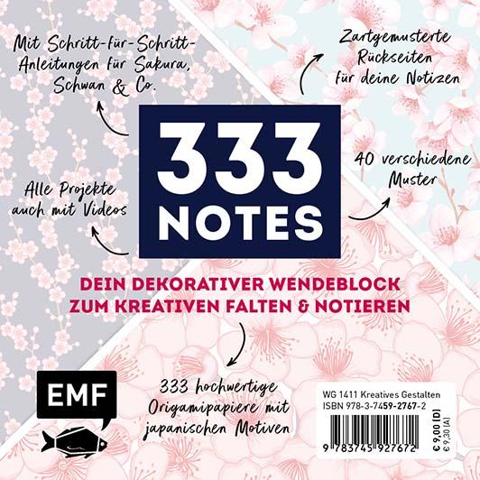 333 Origami Minis - Kirschblütenfest - Dein dekorativer Wendeblock zum kreat...