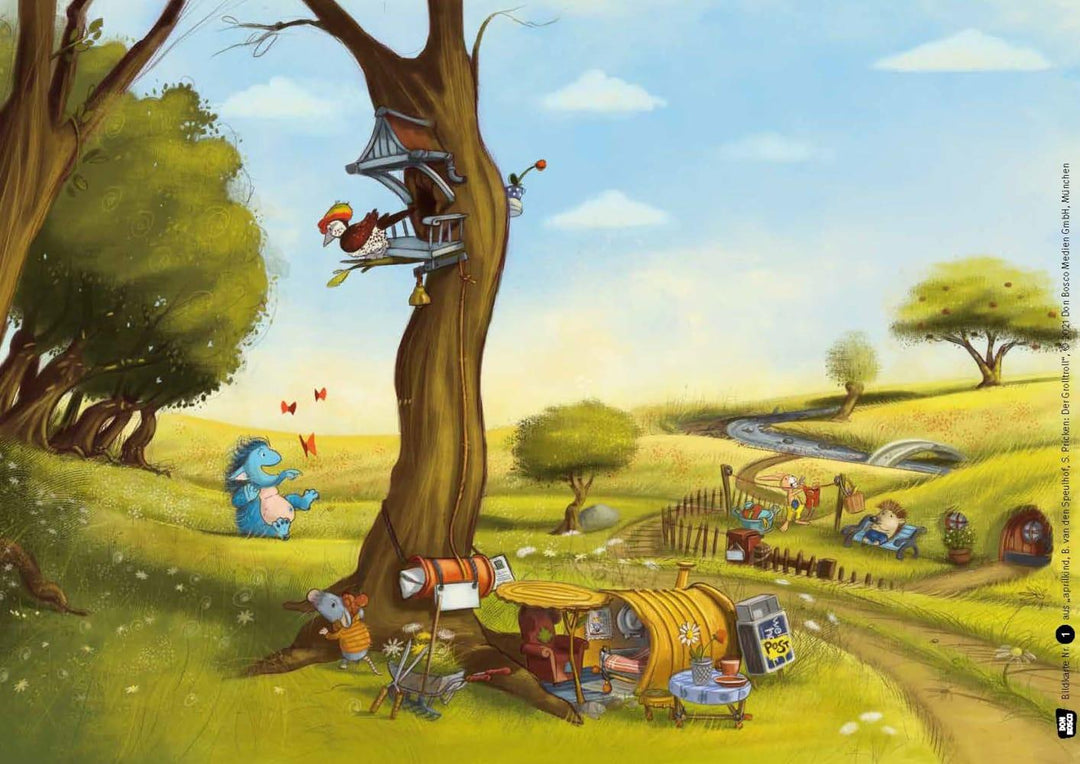 Der Grolltroll. Kamishibai Bildkartenset | Speulhof, Barbara van den