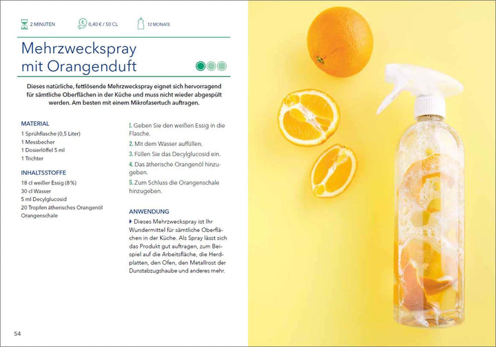 Natur pur - Putzmittel selber machen für Haushalt, Wäsche, Küche, Bad und Ga...