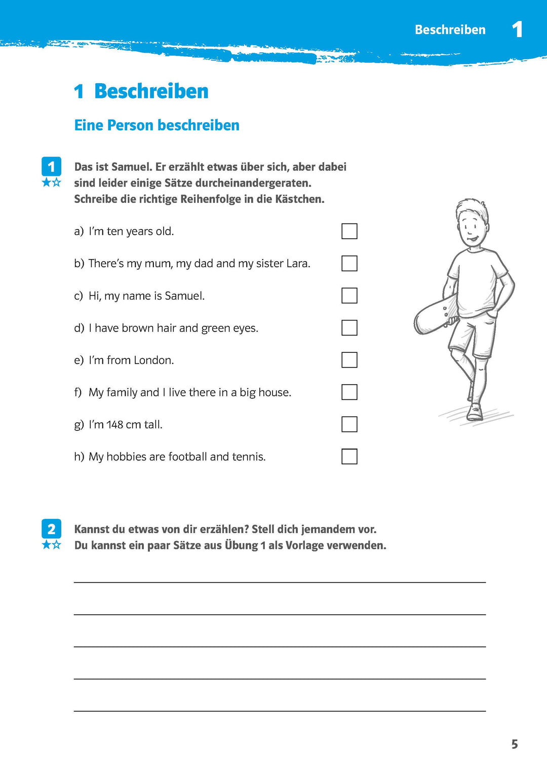 10-Minuten-Training Englisch Aufsatz: Erste englische Texte schreiben. 5./6....