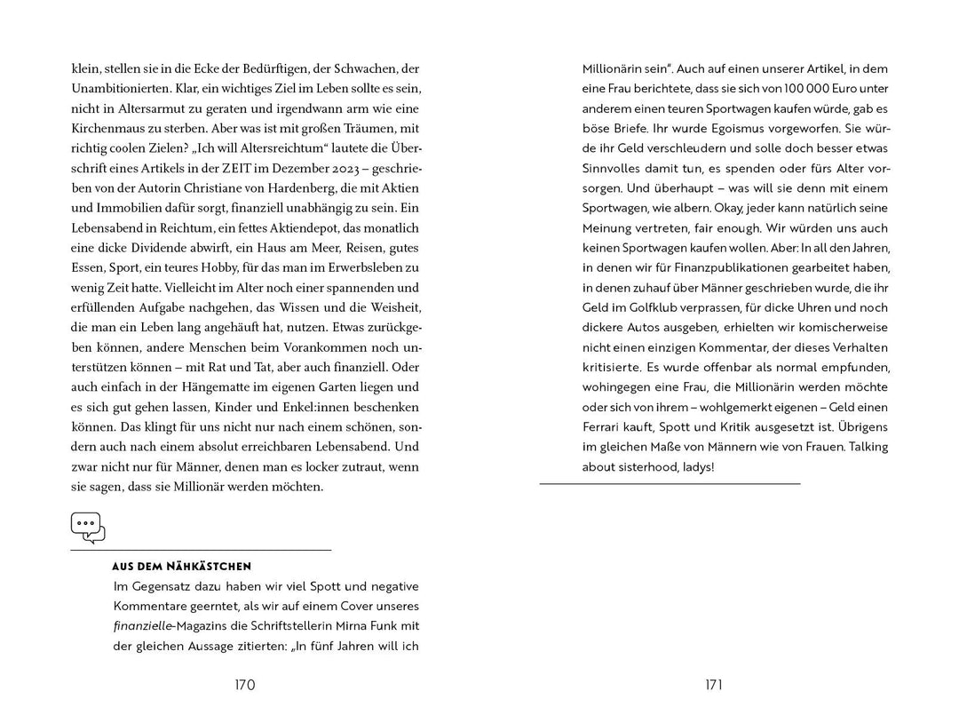 "Geld interessiert mich einfach nicht" | Zehbe, Astrid | Meyer, Daniela