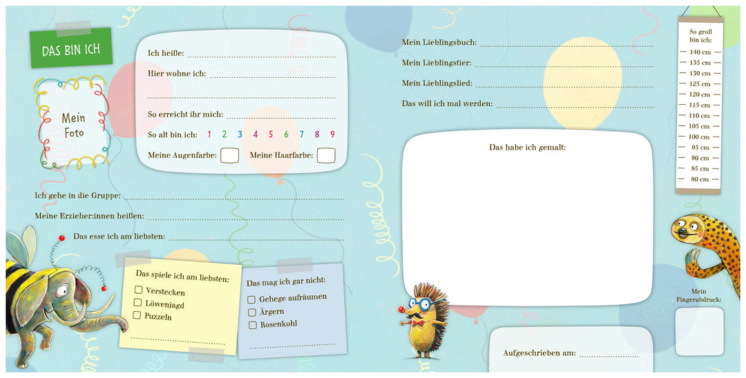 Mein großes Zoo Kindergarten-Freundebuch | Schoenwald, Sophie