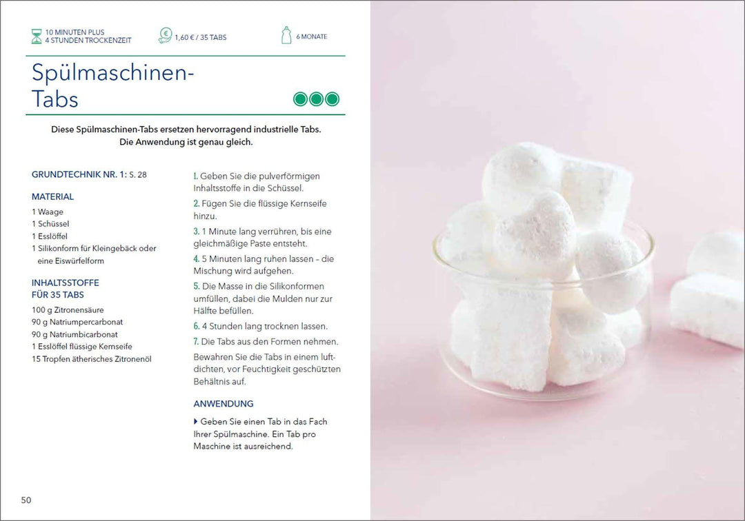 Natur pur - Putzmittel selber machen für Haushalt, Wäsche, Küche, Bad und Ga...