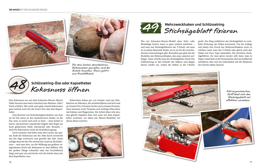 100 Hacks mit dem Schweizer Messer | Lang, Oliver