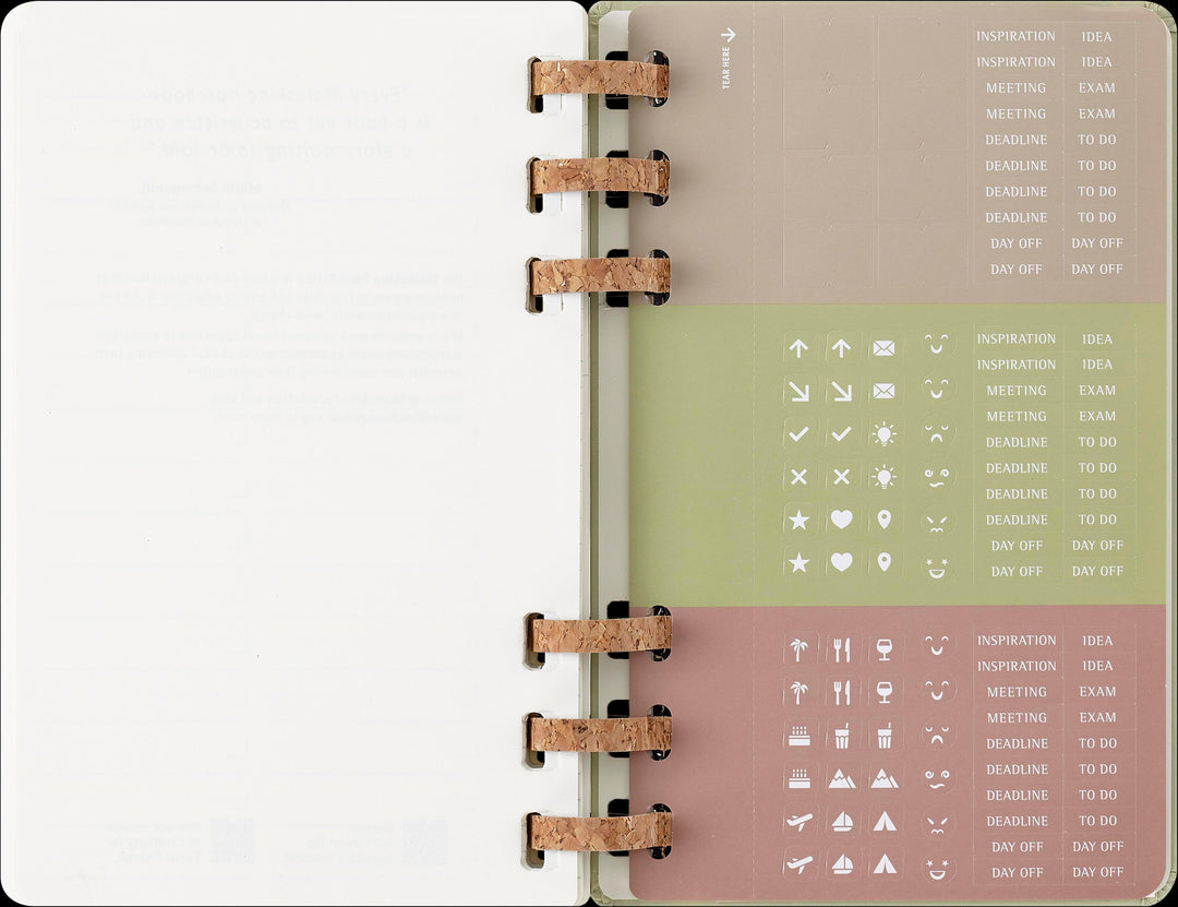 Moleskine 12 Monate Studienplaner mit Spiralbindung 2026, L/A5, Fester Einba...