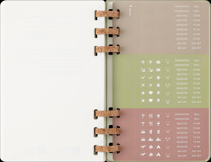 Moleskine 12 Monate Studienplaner mit Spiralbindung 2026, L/A5, Fester Einba...