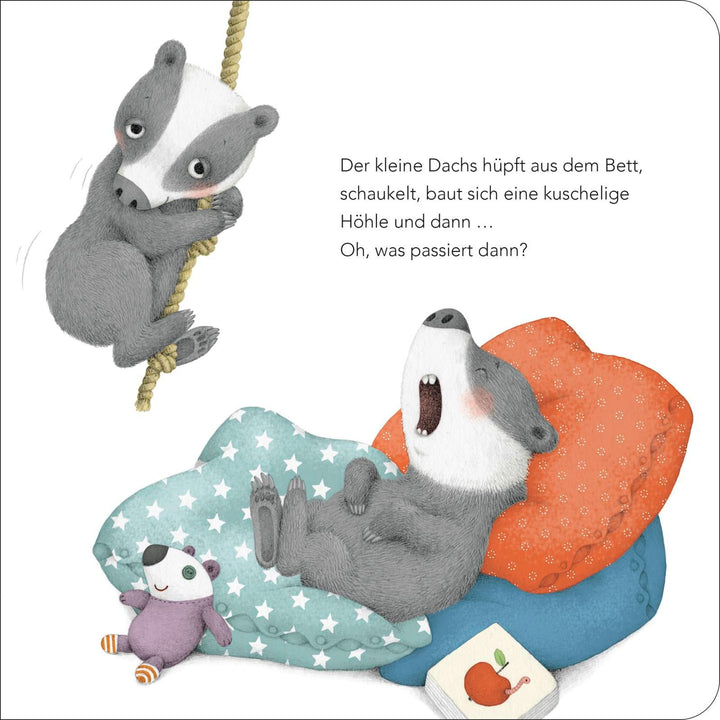 "Ich bin gar nicht müde!", sagt der kleine Dachs (Einschlaf-Buch) | Kitzing,...