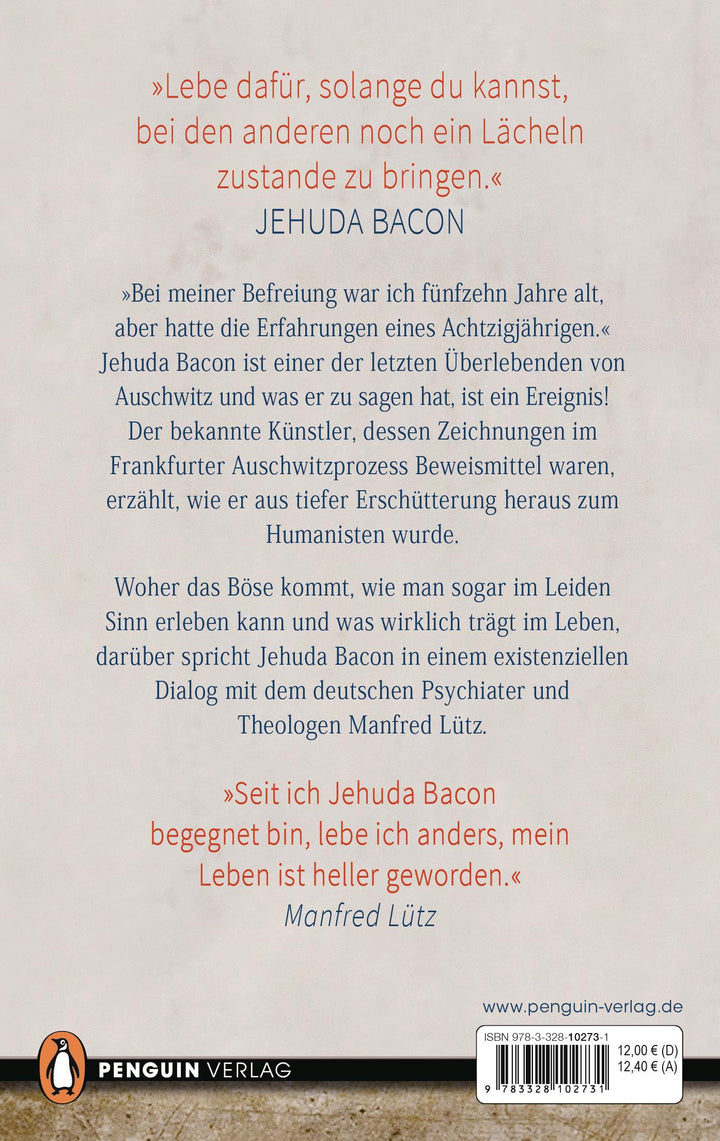"Solange wir leben, müssen wir uns entscheiden." | Bacon, Jehuda | Lütz, Manfred