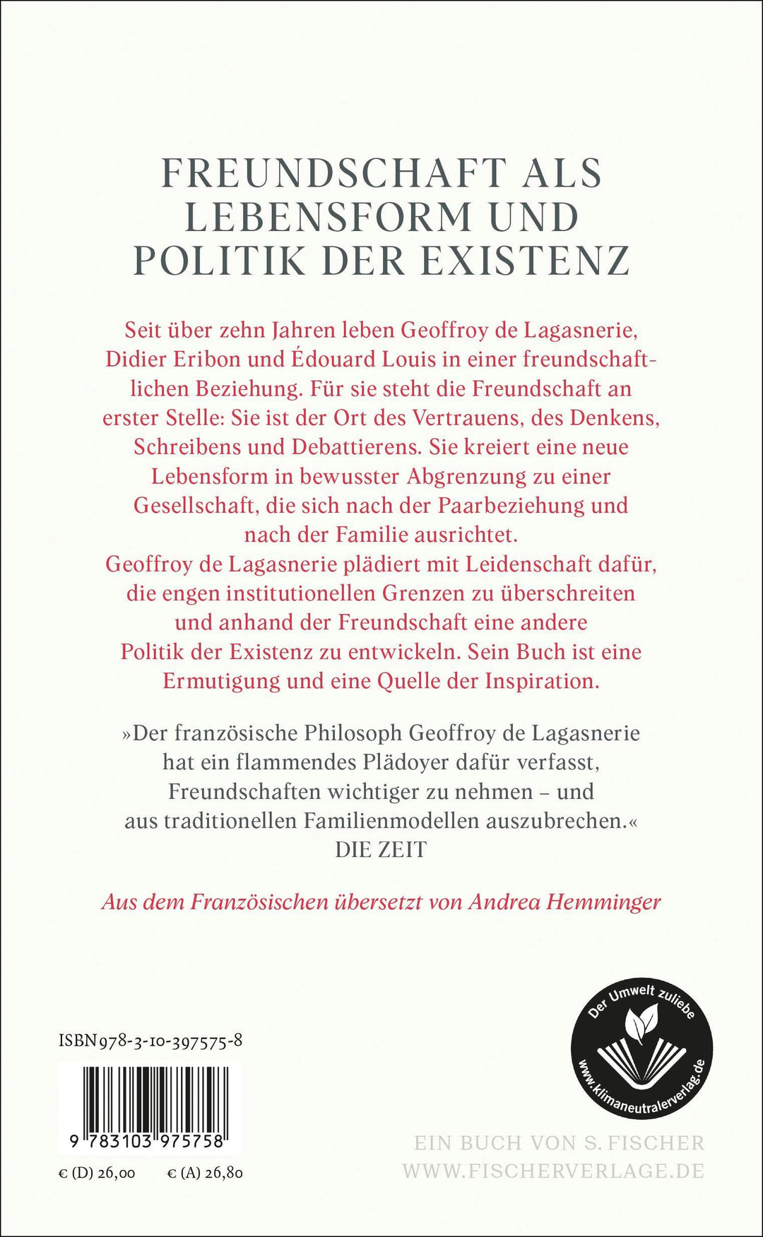 3 - Ein Leben außerhalb | De Lagasnerie, Geoffroy