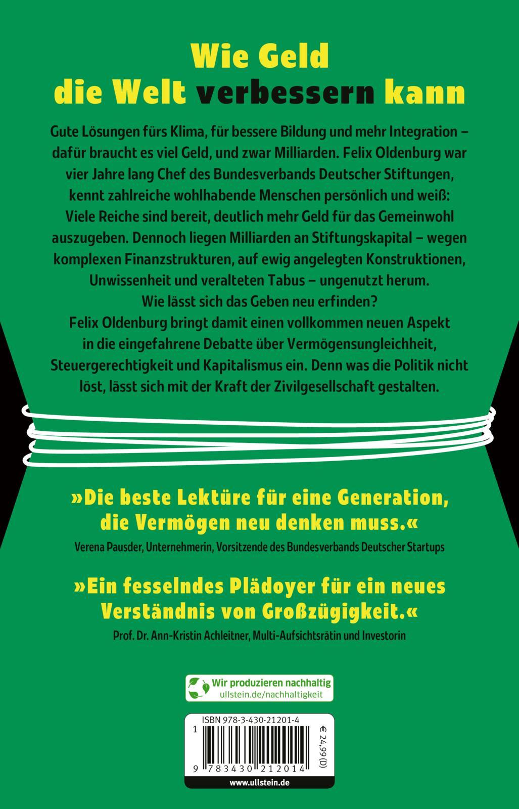 Der gefesselte Wohlstand | Oldenburg, Felix