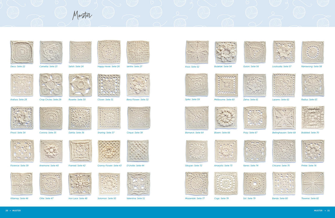 Granny Squares mit Stil | Husband, Shelley | @Spincushions