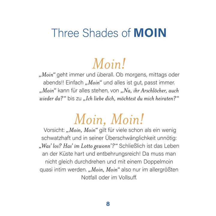 Das Buch MOIN - Na denn man tau | Nett, Olaf