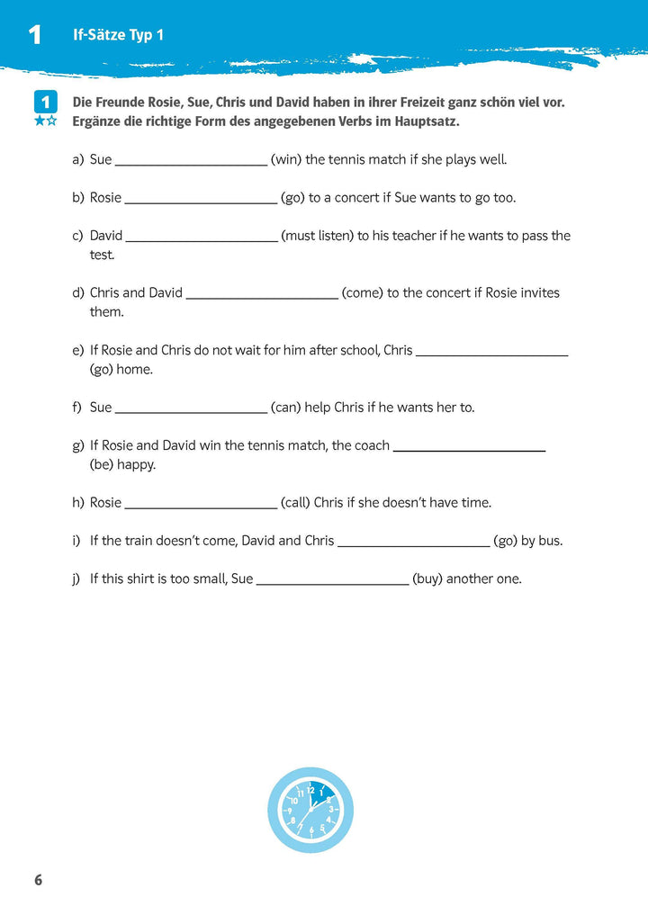 10-Minuten-Training Englisch Grammatik If-Clauses 6.-8. Klasse | -