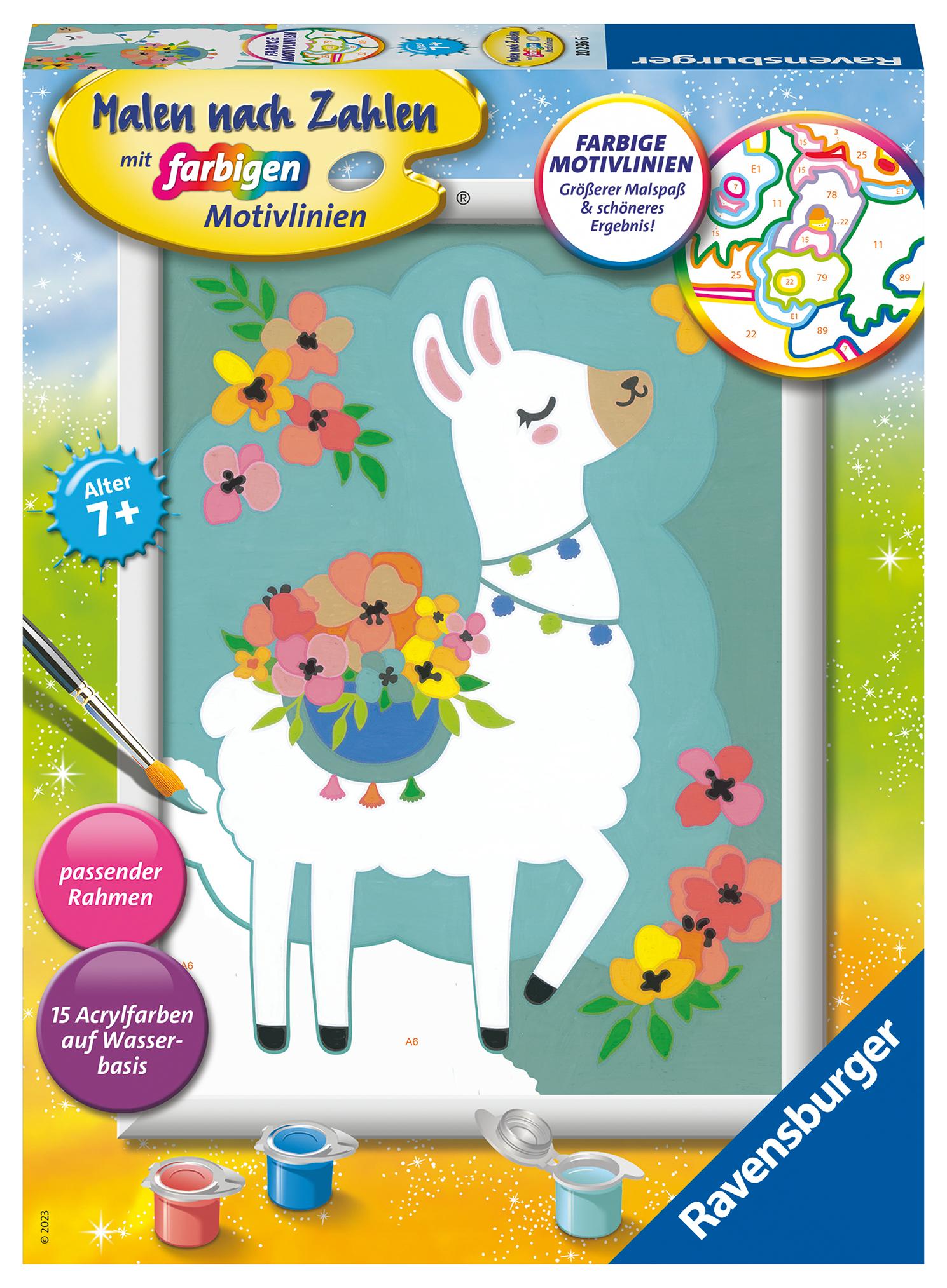 CreArt, Malen nach Zahlen Kinder - No Probllama | -