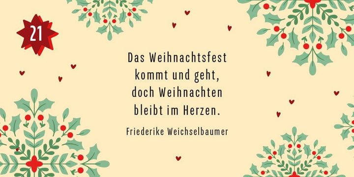 24 liebe Weihnachtsgrüße für dich | -