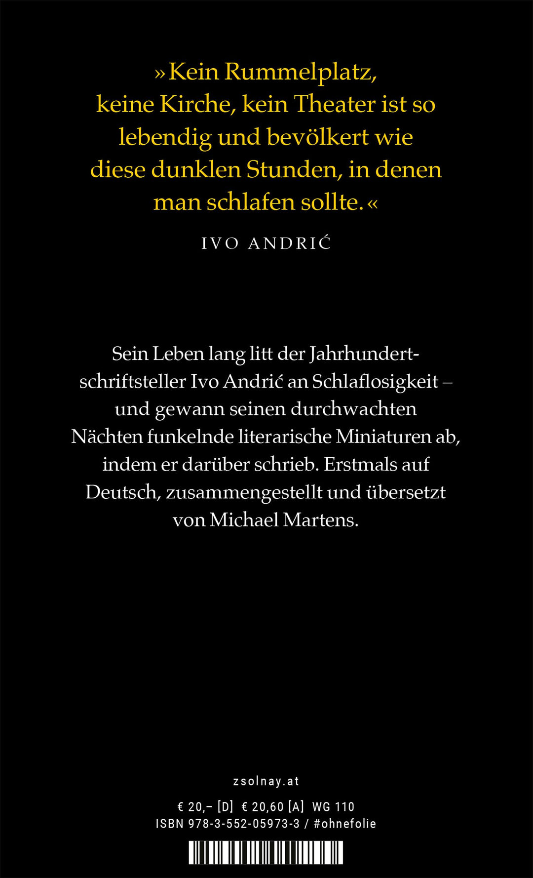 Insomnia | Andric, Ivo