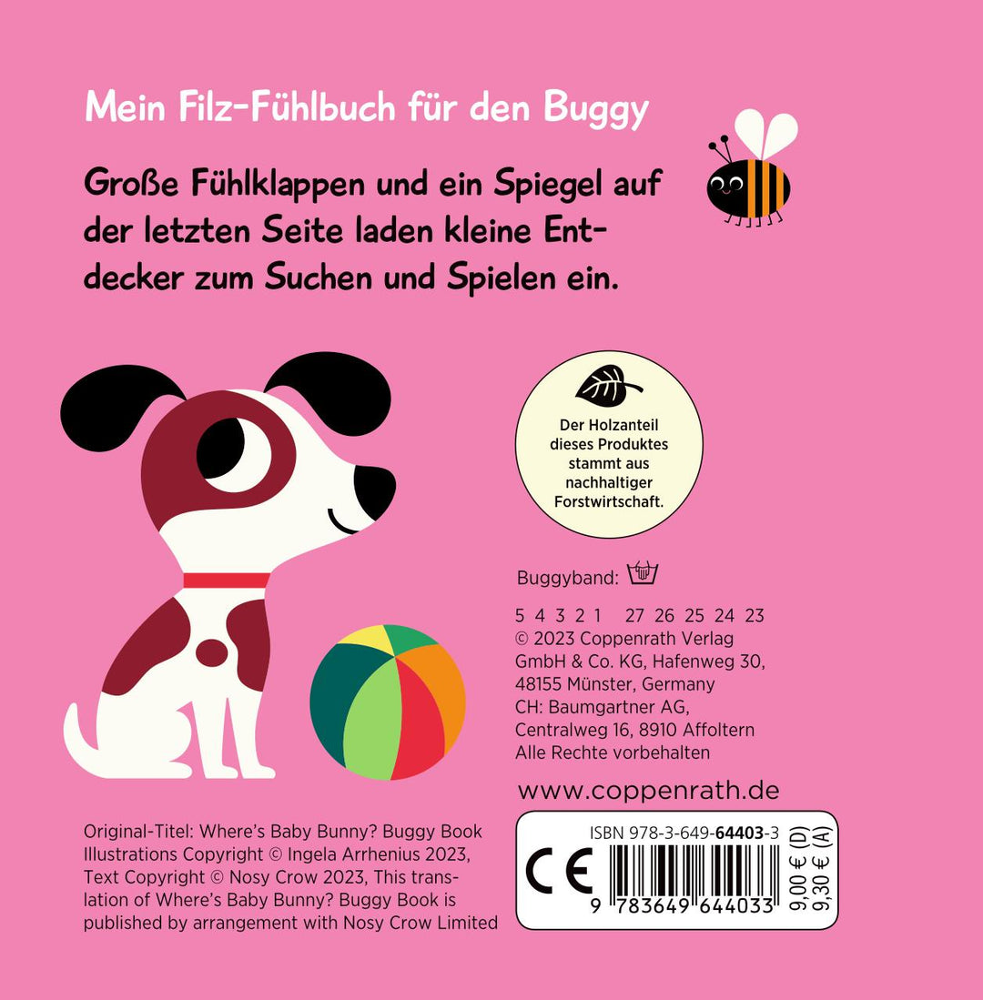 Mein Filz-Fühlbuch für den Buggy: Kuckuck, kleiner Hase! | -