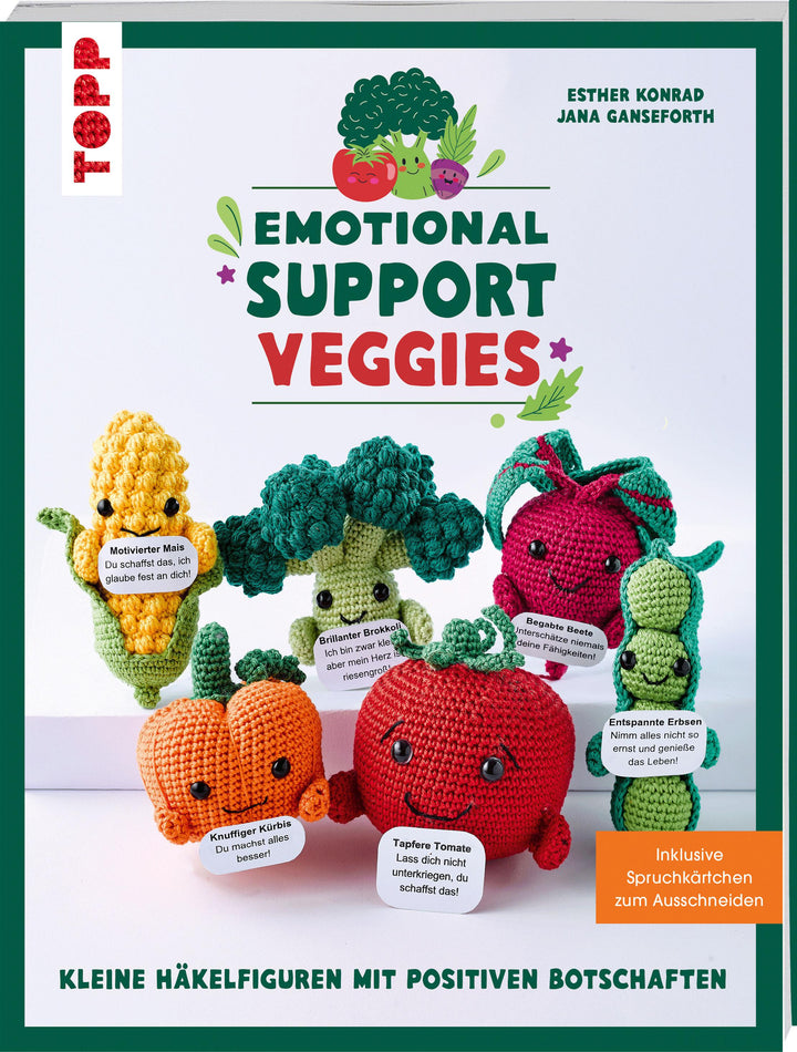 Emotional Support Veggies. Kleine Häkelfiguren mit positiven Botschaften | K...