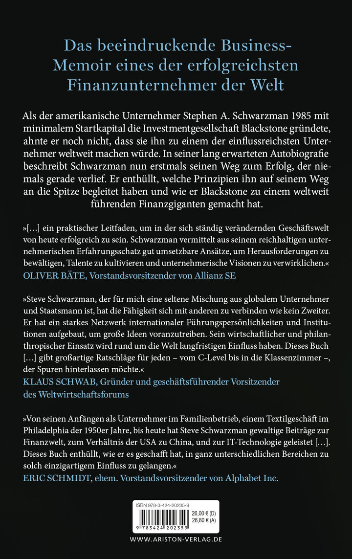 Worauf es ankommt | Schwarzman, Stephen