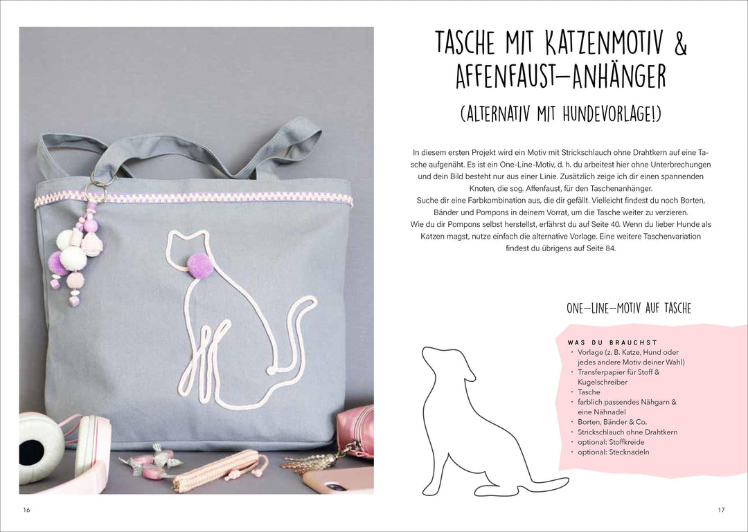 Deko-Ideen aus Strickschlauch | Hagen, Nicole