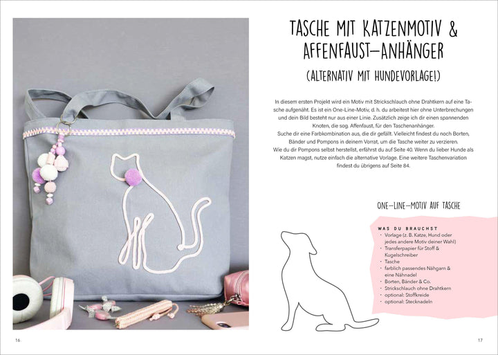 Deko-Ideen aus Strickschlauch | Hagen, Nicole