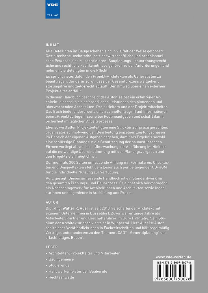 Der Architekt als Generalist | Auer, Walter R.