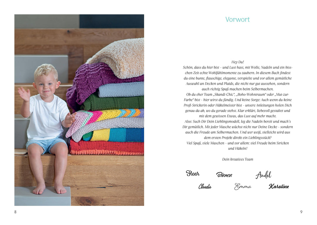 Kuschelige Decken und Plaids stricken und häkeln | Emma Kaspar | Myboshi | K...