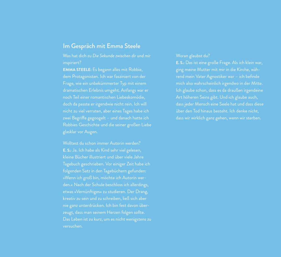 Die Sekunde zwischen dir und mir | Steele, Emma