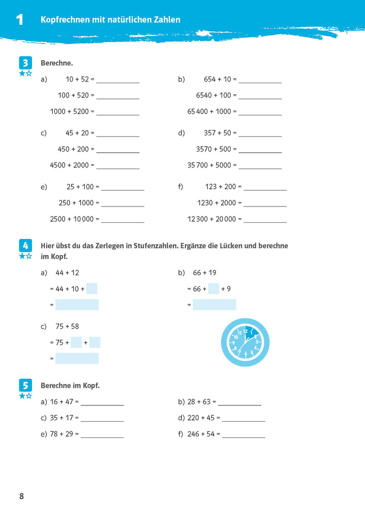 10-Minuten-Training Mathematik Kopfrechnen 5. Klasse | -