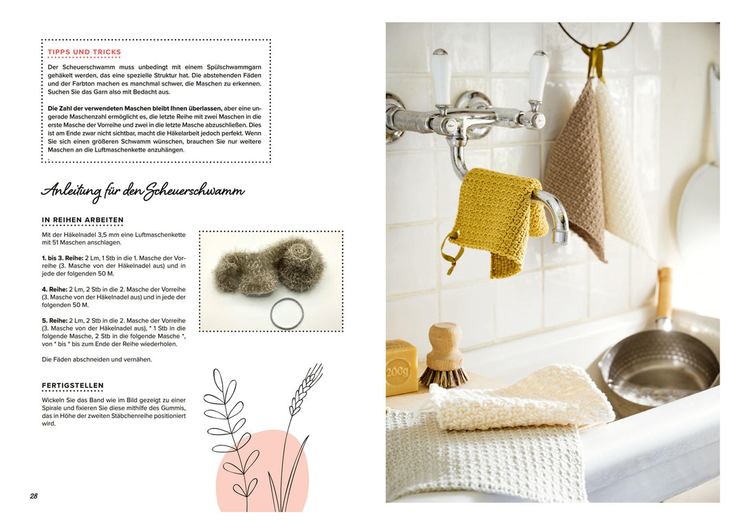 Selbermachen: Häkelideen für Küche und Bad. Nachhaltig, umweltfreundlich, pl...