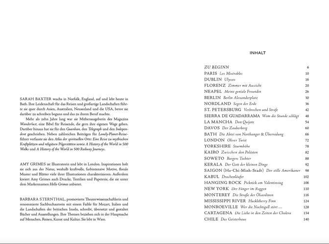 Atlas der literarischen Orte | Baxter, Sarah