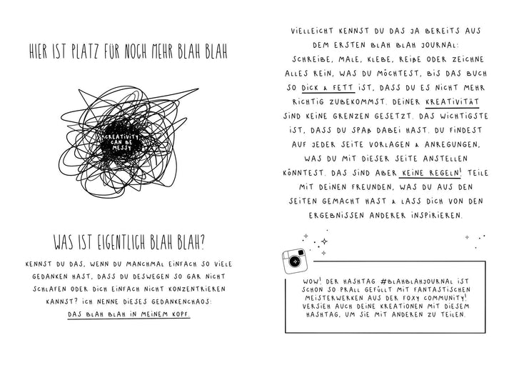 Blah Blah Journal - Band 2 - Dein absolut verrücktes Mitmach-Buch - Mal es f...