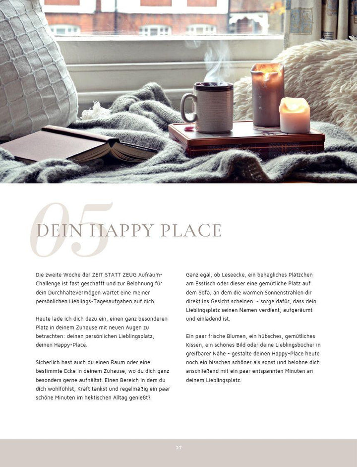 Zeit statt Zeug: Die Aufräum-Challenge. | Fazis, Birgit