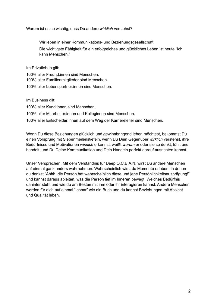 DEEP OCEAN  - das geniale Persönlichkeitsmodell | Buchner, Vanessa | Hartman...