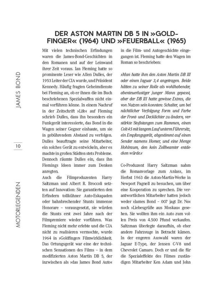 Motorlegenden - James Bond | Tesche, Siegfried