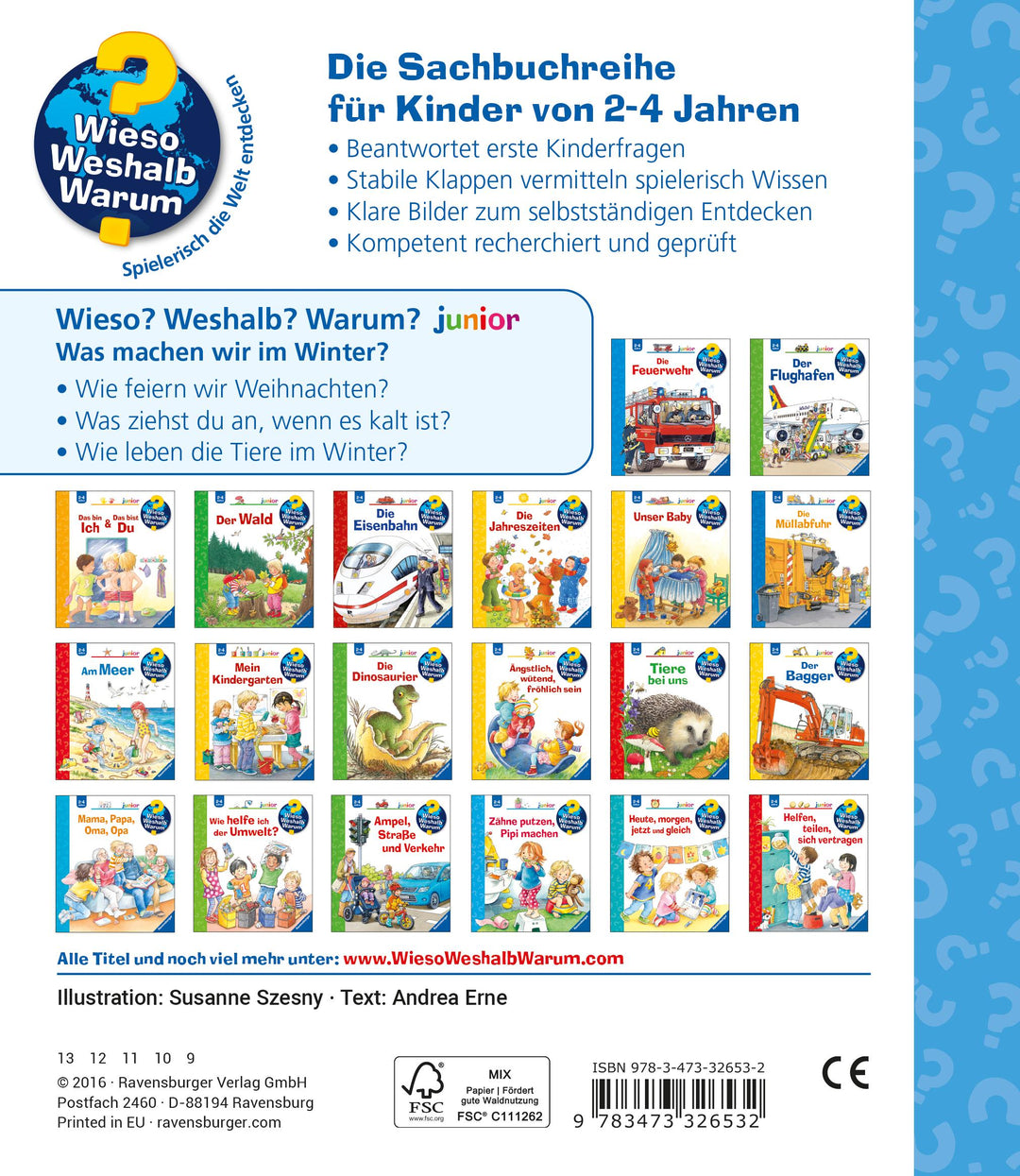 Wieso? Weshalb? Warum? junior, Band 58: Was machen wir im Winter? | Erne, Andrea