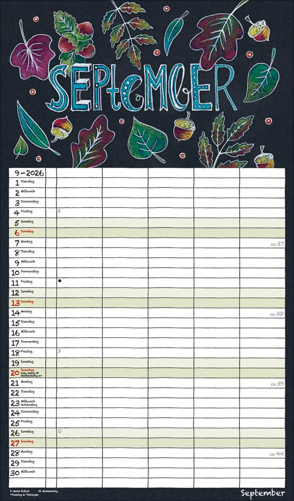 Lovely Chalk Timer 2026 | -