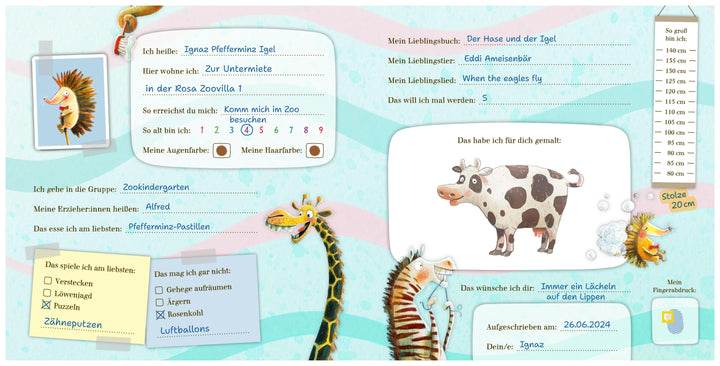 Mein großes Zoo Kindergarten-Freundebuch | Schoenwald, Sophie