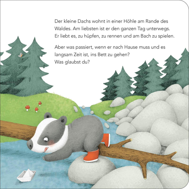 "Ich bin gar nicht müde!", sagt der kleine Dachs (Einschlaf-Buch) | Kitzing,...