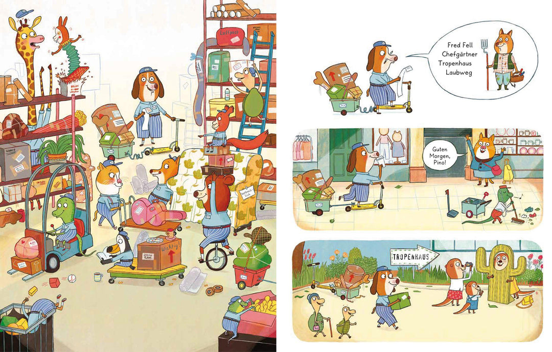 Pino Pfote, Päckchenbote 01. Ein Suchbuch für kleine Spürnasen | Freeman, Tor