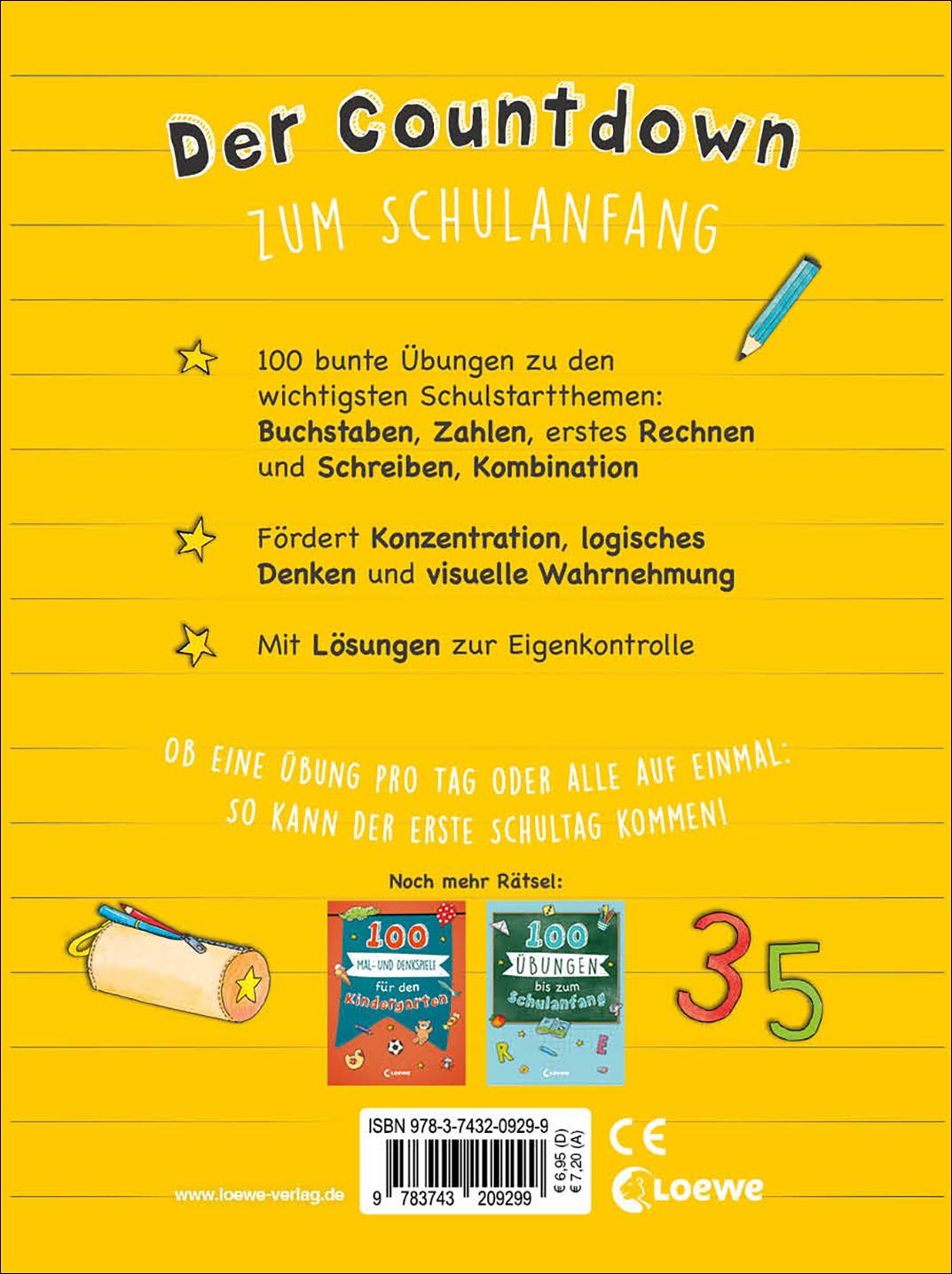 100 Übungen bis zur Einschulung | -