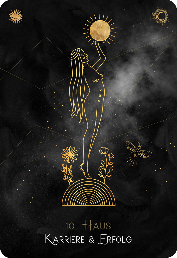 Astro-Cards - Luxury Edition - Box u. Karten mit Goldprägung/Goldschnitt, li...